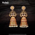 Gold Plated Jhumka From Kushal’s Fashion Jewelry
