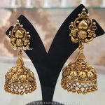 Gold Plated Pure Silver Plain Jhumka