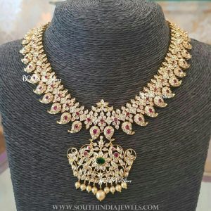 Gold Plated Mango Necklace from BCOS ITs Silver - South India Jewels