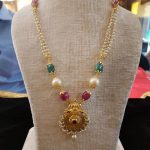 Pearl Chain Necklace From Bhavani Jewellers