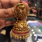 Bold Gold Antique Jhumka From PSJ