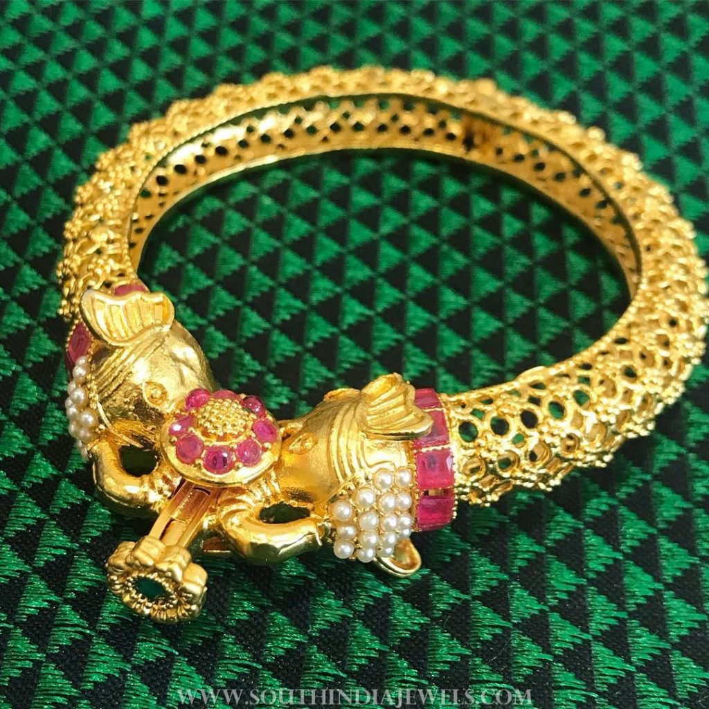 Imitation Pearl Kada From Aatman - South India Jewels