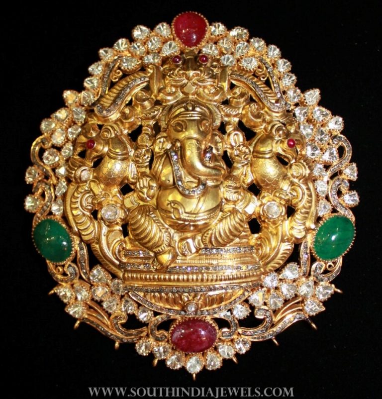 Gold Ganesh Pendant From Vijay Jewellers