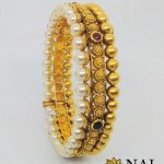 Antique Pearl Kundan Bangle From Naj Jewellery