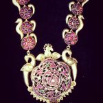 Gold Antique Ruby Necklace From Parnicaa