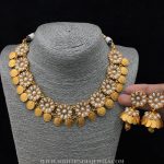 Gold Plated Pearl Coin Choker