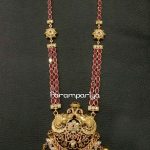Gold Plated Ruby Haram From Parampariya