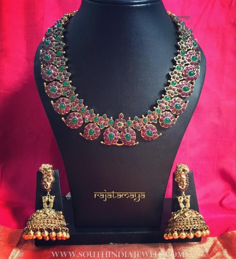 Ruby Mango Necklace From Rajatamaya
