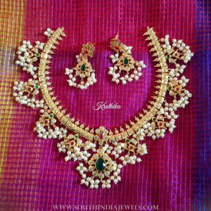Guttapusalu Necklace Set From Kruthika Jewellery - South India Jewels