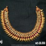 Gold Ruby Spike Necklace From SBJ