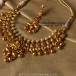 Latest Antique Lakshmi Choker & Earrings