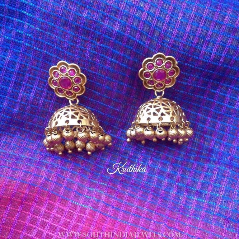 Matt Finish Simple Jhumka Design