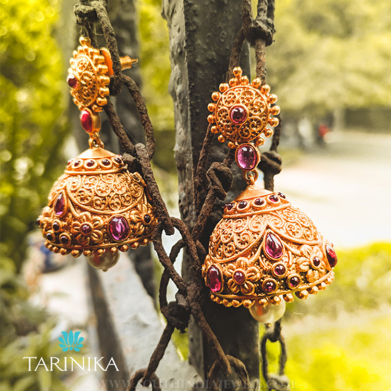 Antique Jhumka Design From Tarinika