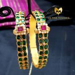 Gold Plated Emerald Bangle From Ms Pink Panther