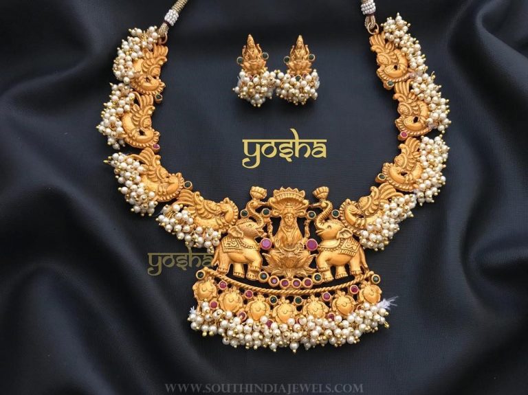 Pearl Temple Necklace From Yosha Creationz