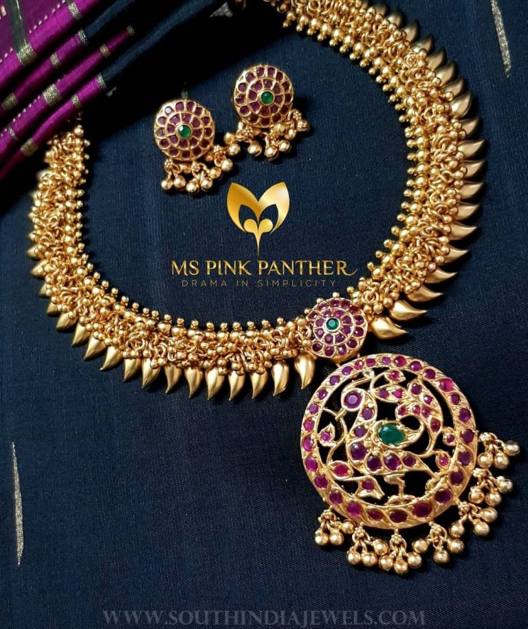 Antique Ruby Attigai & Ear Stud