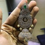 Bold Diamond Jhumka From  P.Satyanarayan & Sons Jewellers