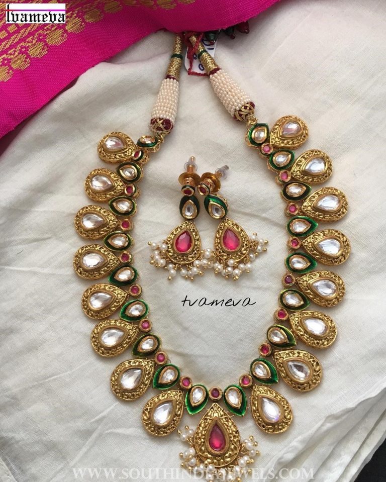 Kundan short necklace tvameva