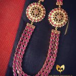 Bold Gold Plated Ruby Haram From Ms Pink Panthers