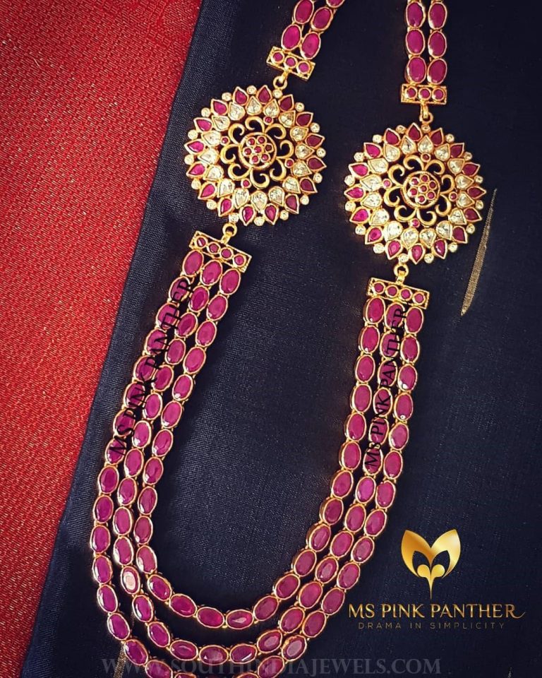 Bold gold plated ruby haram mspinkpantherjewel