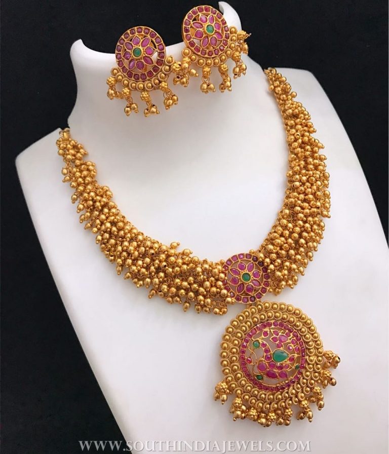 Imitation antique ruby necklace et kovaicollections