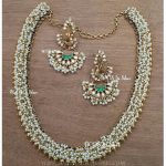 Gold Plated Pearl Necklace Set From Bcos Its Silver