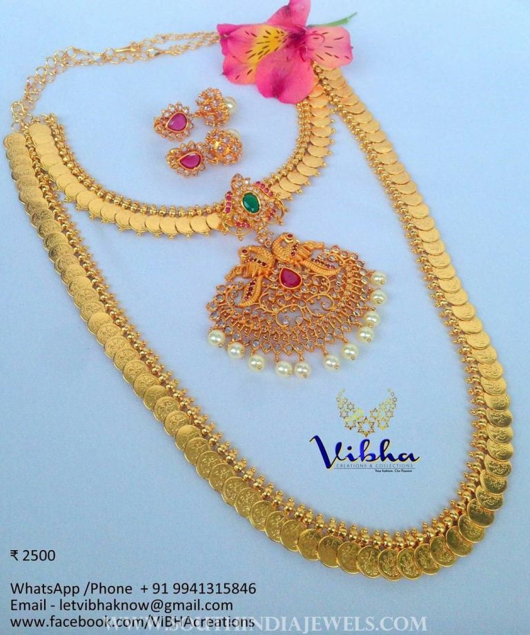 one gram gold coin jewellery from vibha creations