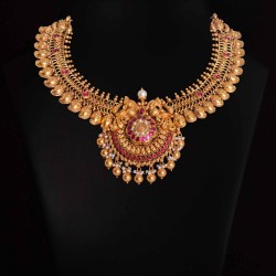 Gold necklace vummidi bangaru jewellers