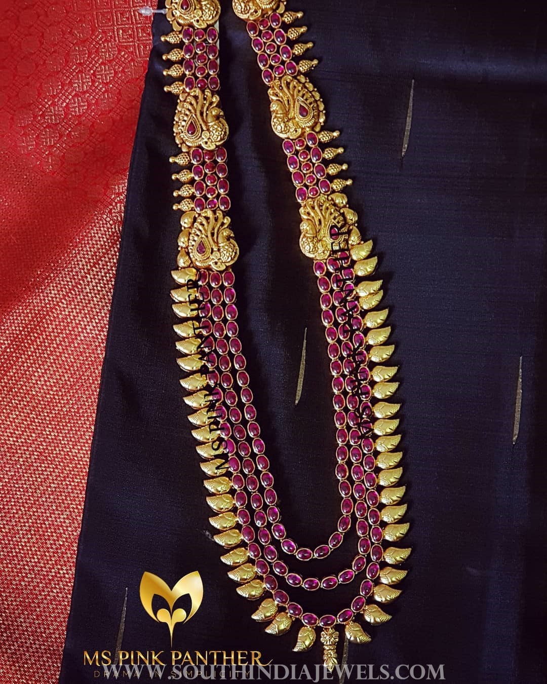 Gold plated multilayer ruby haram mspinkpantherjewel
