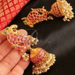 Uncut Polki Ruby Jhumka From Dreamjwell