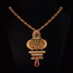 Simple Gold Necklace From Vummidi Bangaru Jewellers