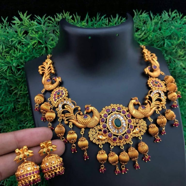 Amazing Peacock Necklace From Embelish Chennai