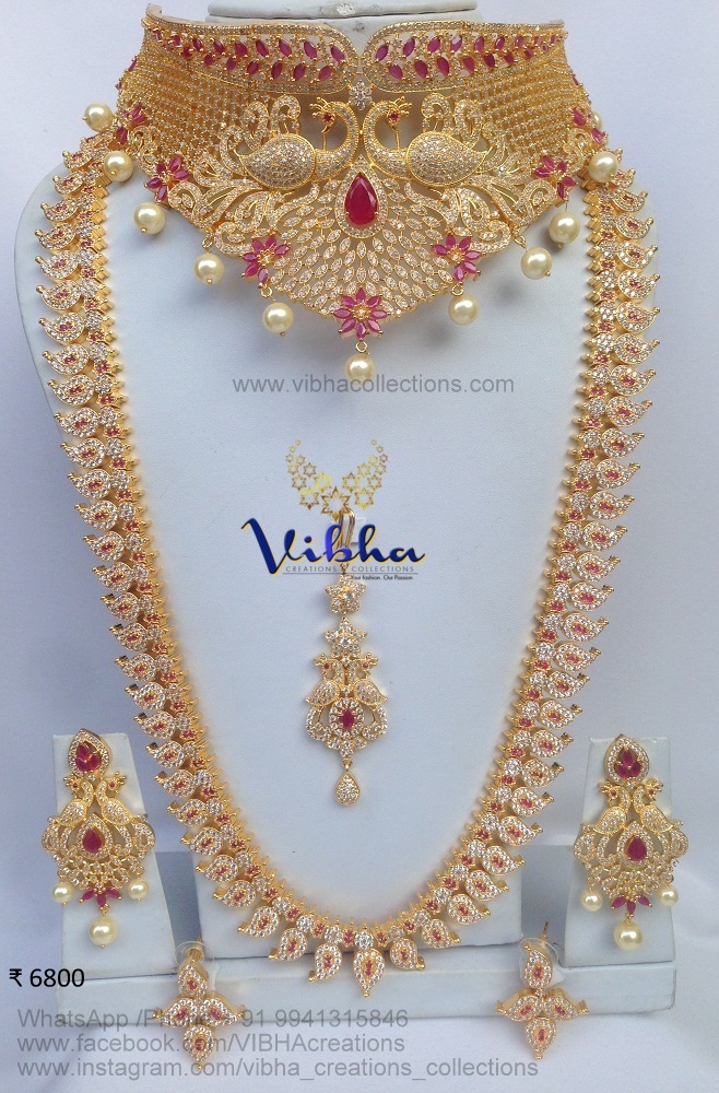 Exordinary Bridal Jewellery Set From Vibha Creationz