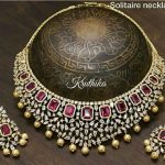 Gold Plated Solitaire Necklace From Kruthika Jewellery
