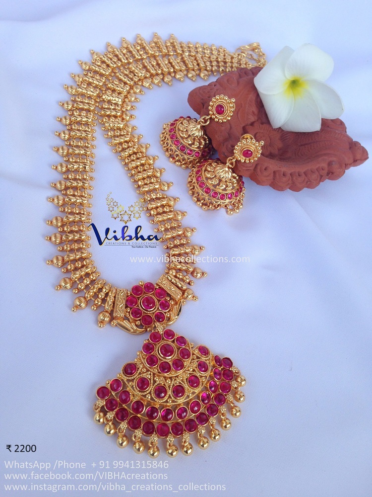 Long Necklace Set From Vibha Creations
