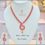 Pretty Short Necklace From Shubam Pearls & Jewellery