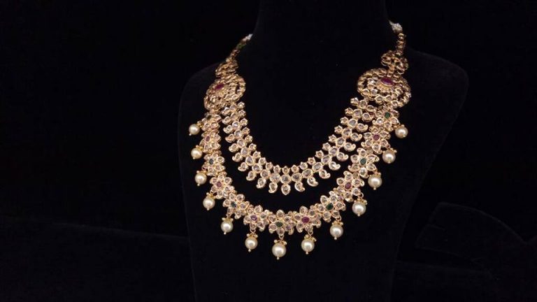Two Layer Necklace From Bhavani Jewellers