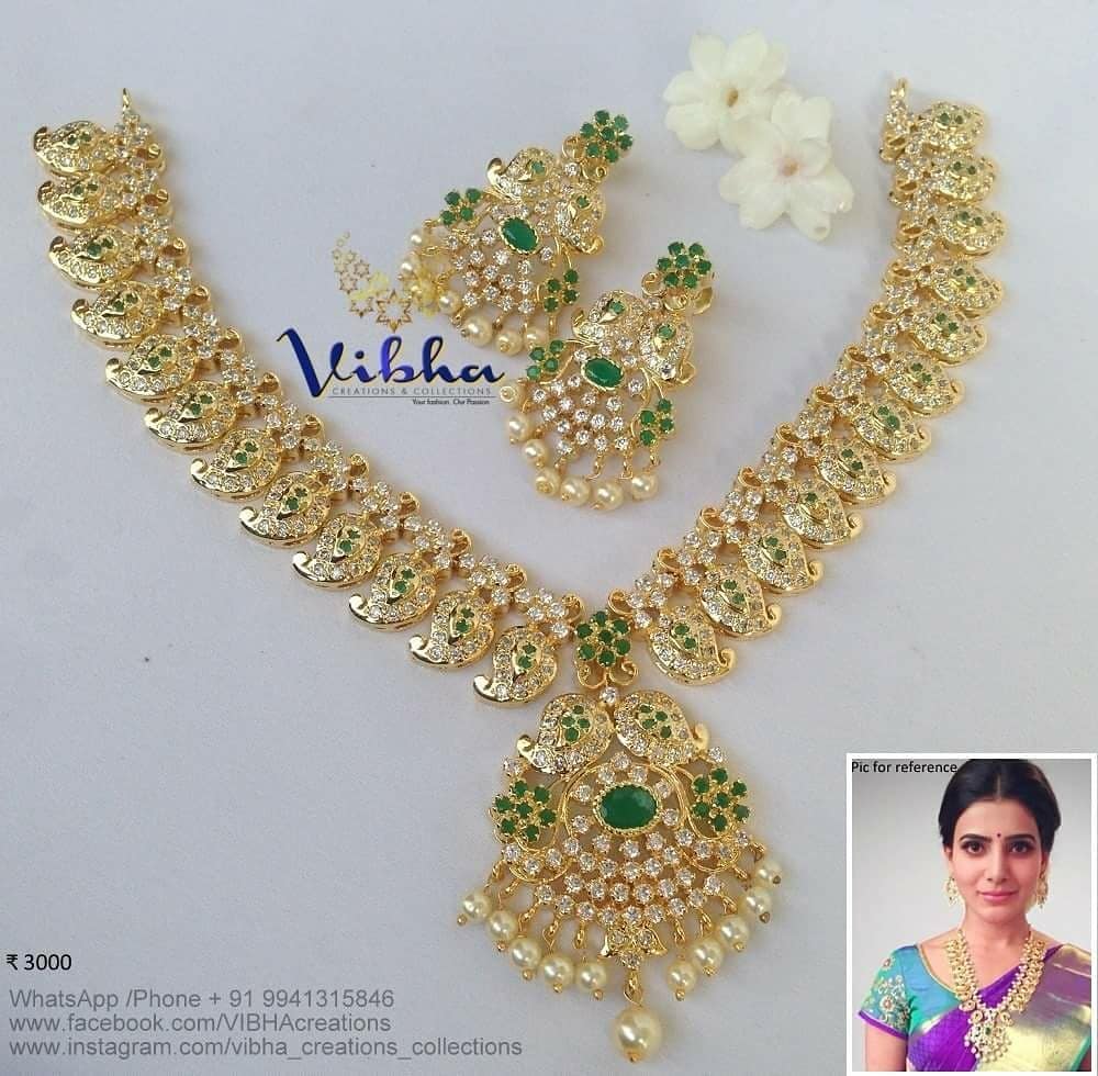 Attractive Necklace Set From Vibha Creations