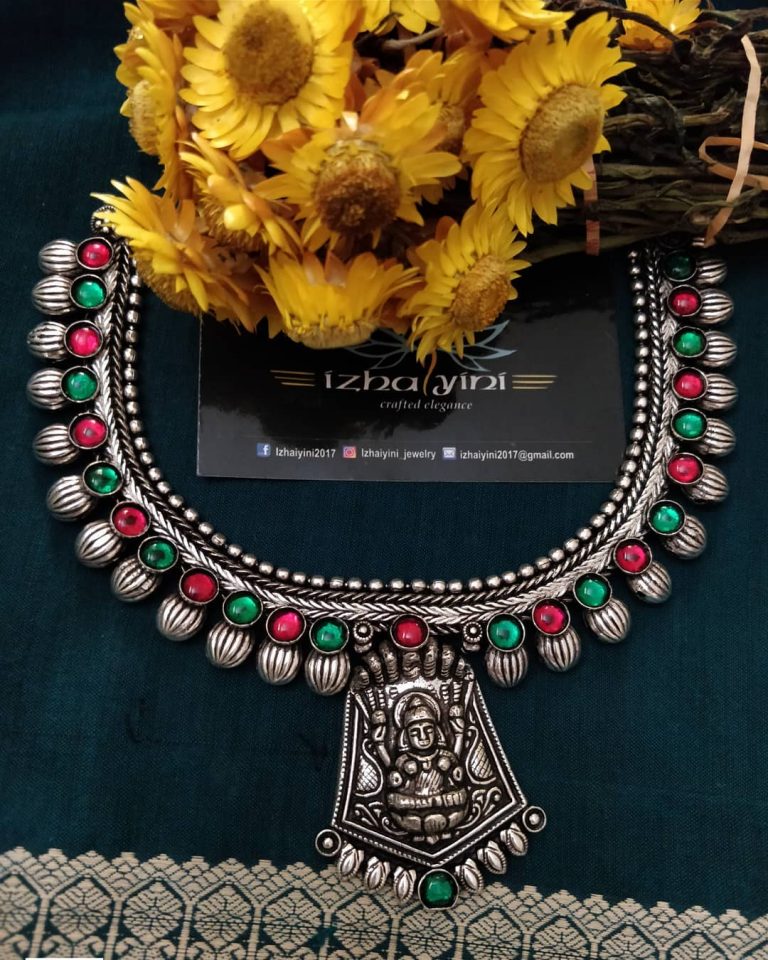 Beautiful Kohlapuri Lakshmi necklace From Izhaiyini