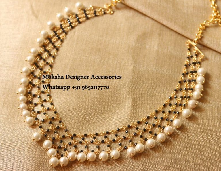 Beautiful Pearl Necklace From Moksha