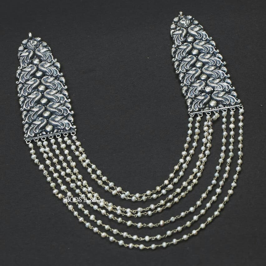 Beautiful Pearl Silver Necklace From Bcos Its Silver