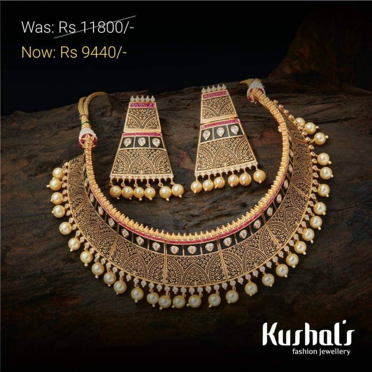 Bold Choker Set From Kushal's Fashion Jewellery