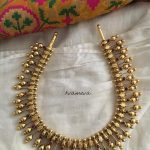 Silver Gold Polish Spikes Necklace From Tvameva