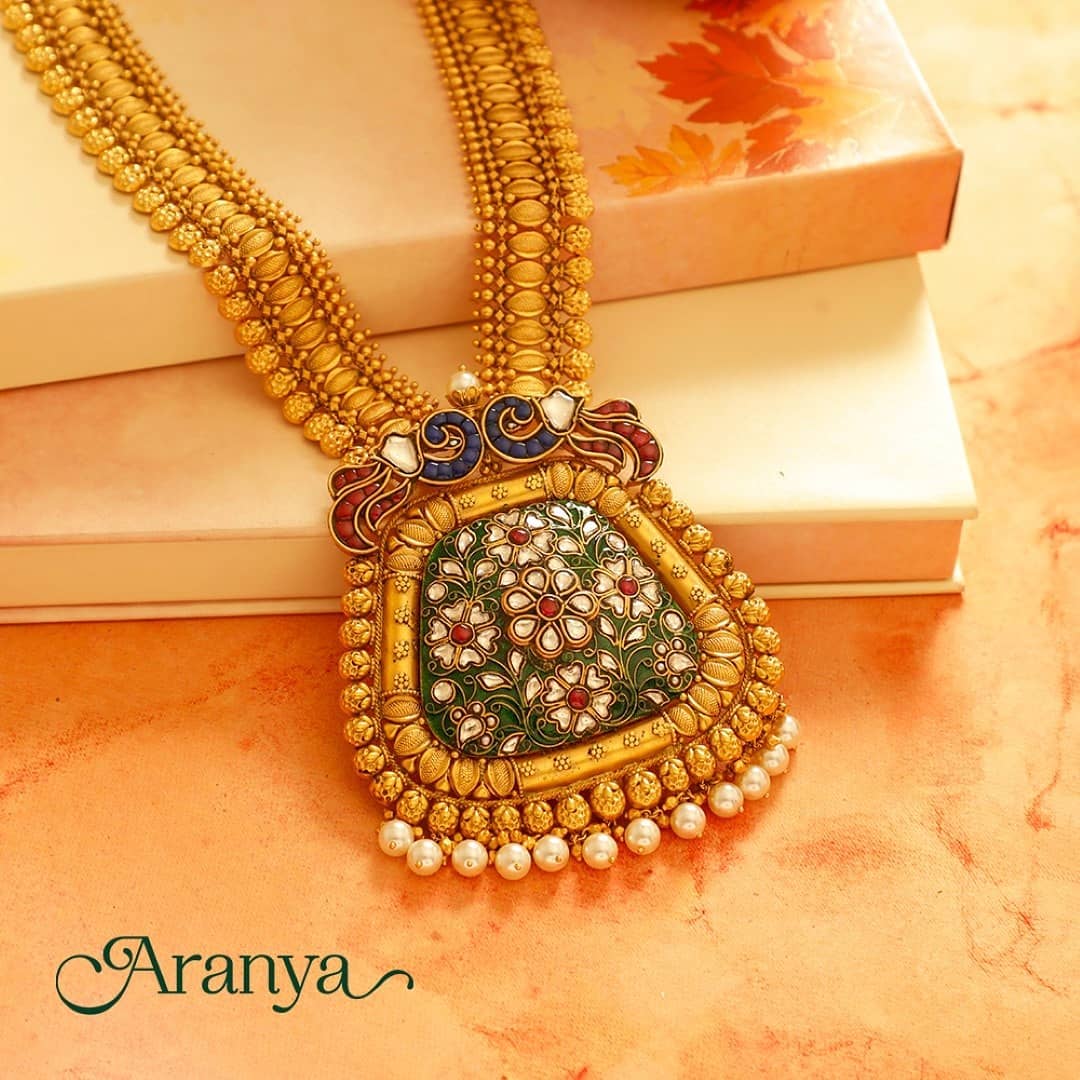 Amazing Antique Necklace From Manubhai Jewellers
