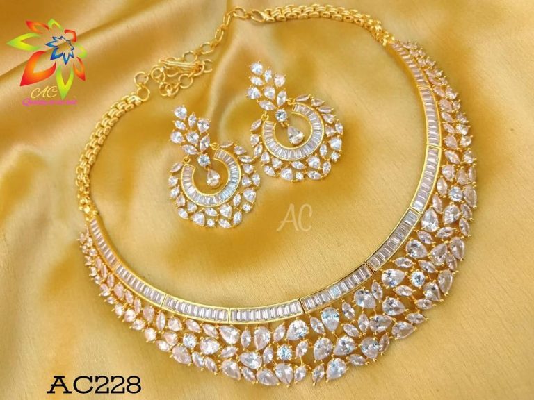 CZ Stone choker Set From Accessory Villa