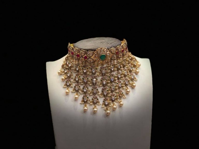 Charming Gold Choker From Premraj Shantilal Jain