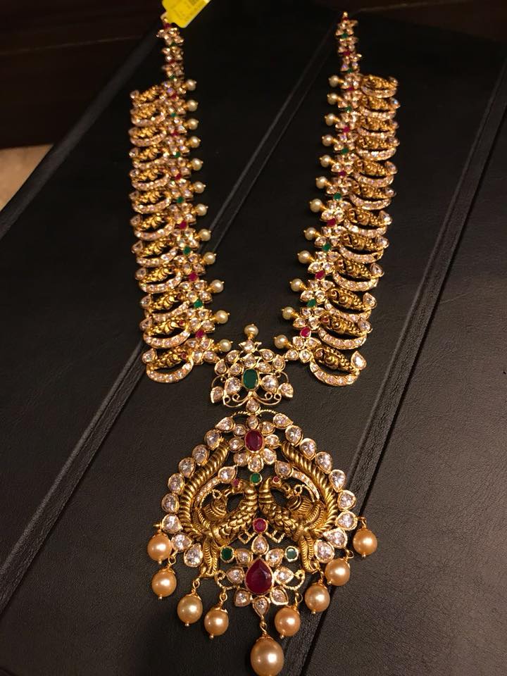 Lovely Long Mango Necklace From Premraj Shanthilal Jain Jewellers ...