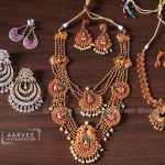 Multilayered Necklace Set From Aarvee Chennai