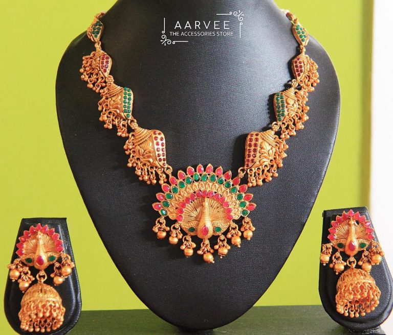 Peacock Ethnic Set From Aarvee Chennai