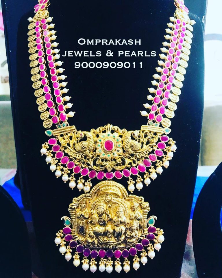 Precious Ruby Haram From Omprakashjewels